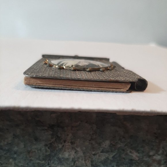 St Theresa of Little Flower Metal Notepad with Paper Germany Vintage Antique? - Picture 7 of 12